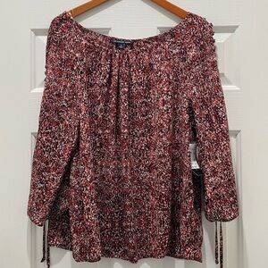 NEW Zac and Rachel Snake Print Blouse, Extra Large